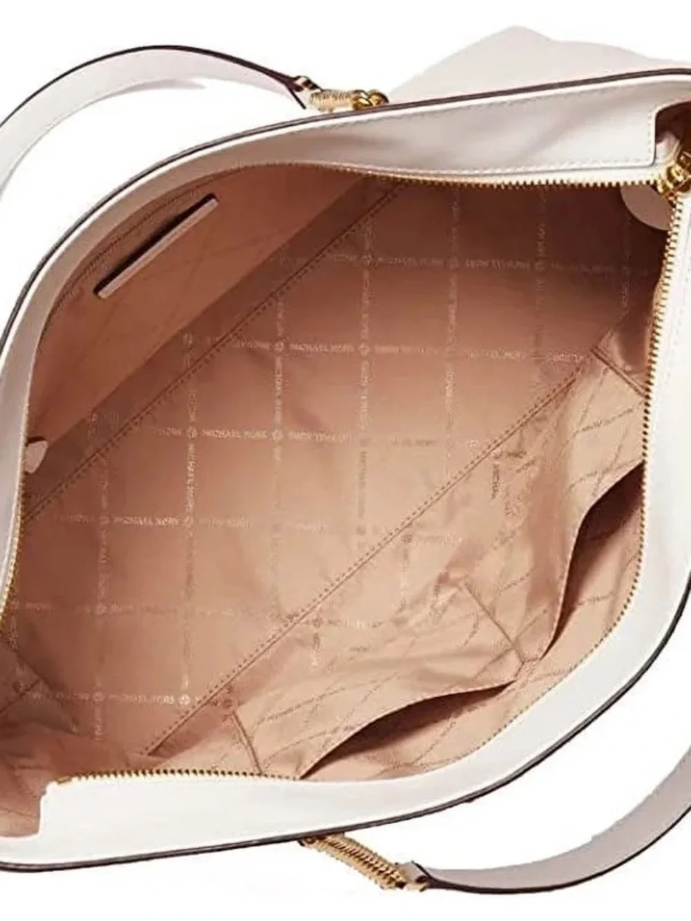 Michael Kors Pink and Brown Signature Satchel
